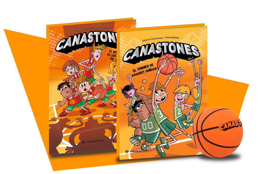 Estuche Canastones: 2 libros + pelota