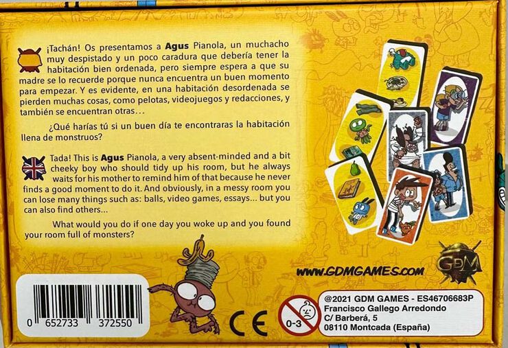 Room Joc de cartes Agus i els Monstres