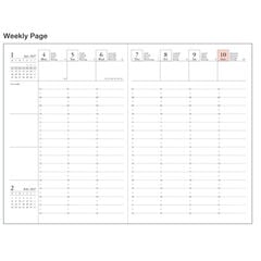 Agenda Mark's 18 Mesos A6 Setmana/Vista Multiling&uuml;e 2026-2027 Story Negre