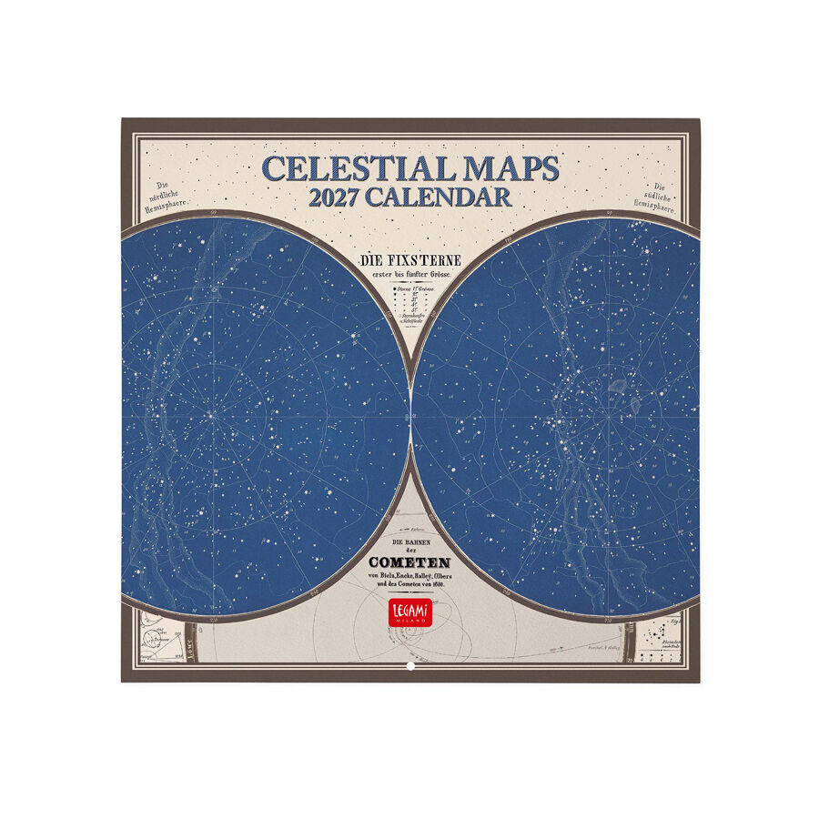 Calendario Legami 30x29 Pared Celestial Multiling&uuml;e 2027