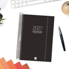 Agenda Finocam Opaque Dia P&agrave;gina 2027 Castell&agrave; Negre