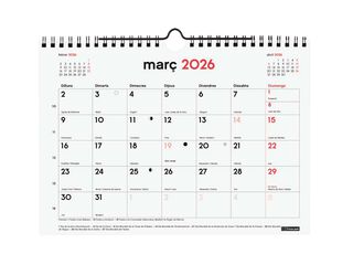Calendario Finocam pared 16 meses  21x15cm cat 2025-26