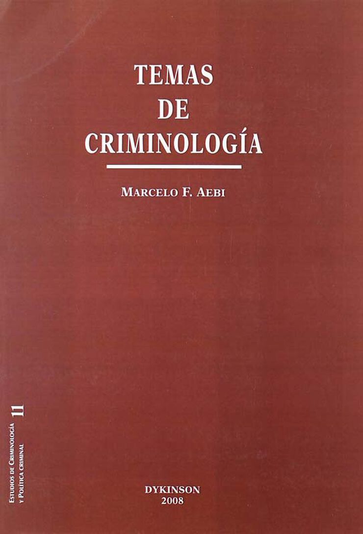 Temas de criminologia