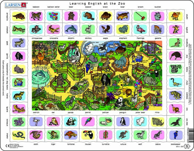 PUZLE ANGLÈS: ZOO