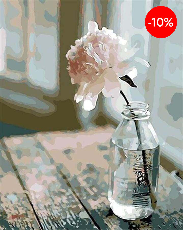 Figured'Art sense bastidor Flor blanca