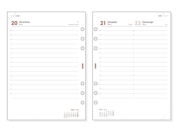 Recambio Finocam Open 1000 R1098C dia/pág cat 2026