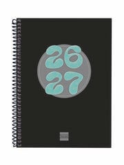 Agenda Escolar Finocam Cool 1/4 Sem/Vista Castellano 2026-27 Negro