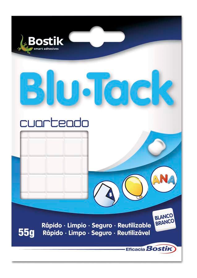 Blu-Tack Bostik precortado 55g blanco