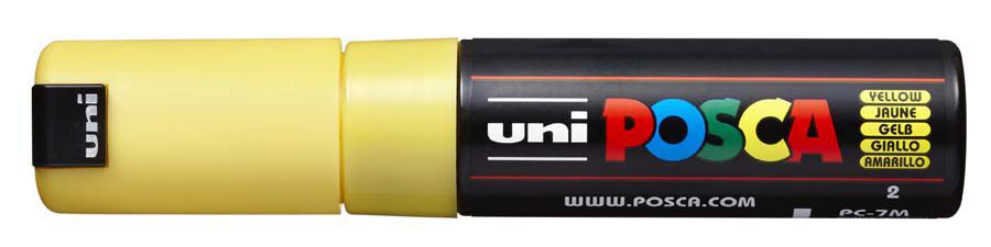 Retolador Posca PC-7M 4,5-5,5mm groc