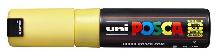 Retolador Posca PC-7M 4,5-5,5mm groc