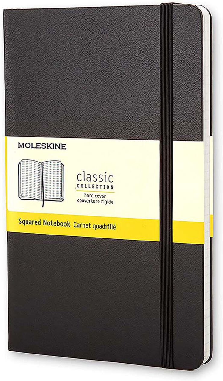 Libreta Moleskine L Negro Cuadro