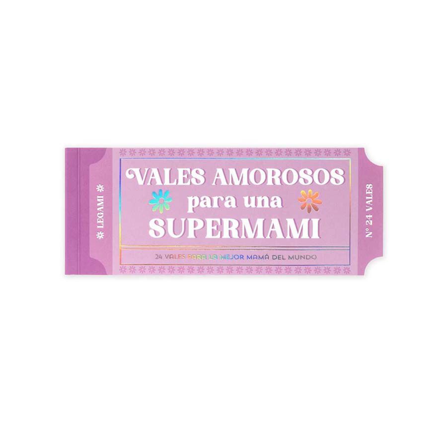 Talonario 24 cupones regalo Supermami Legami