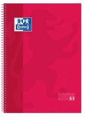 Notebook 1 A4 Tapa Extradura 80F 5X5 Oxford Vermell