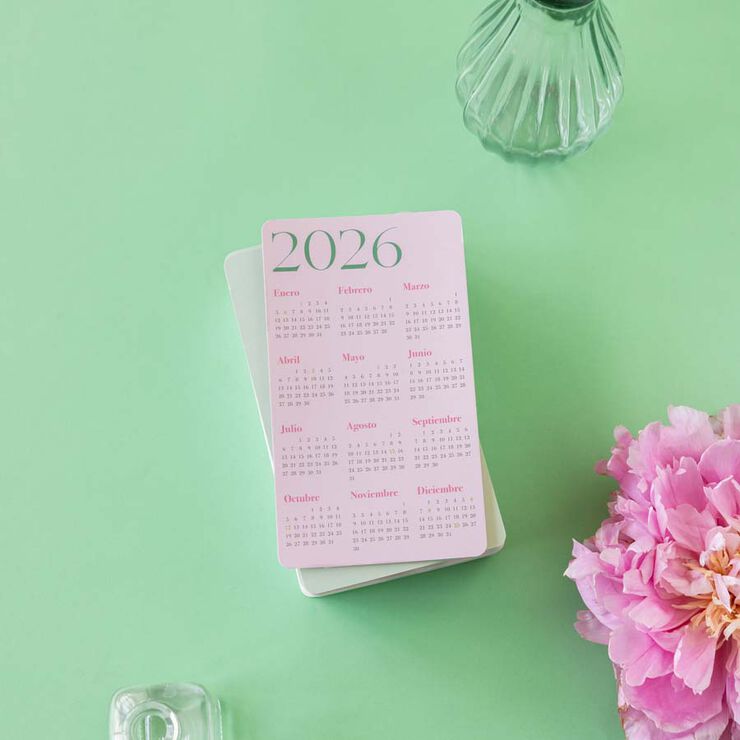 Calendario mesa de tarjetas Defreds 2026 castellano