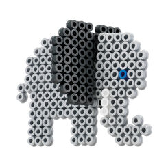 Midi Mosaico Circo 2000 peces Hama