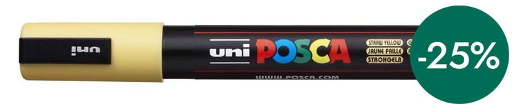 Rotulador Posca PC-5M 1,8-2,5mm amarillo medio