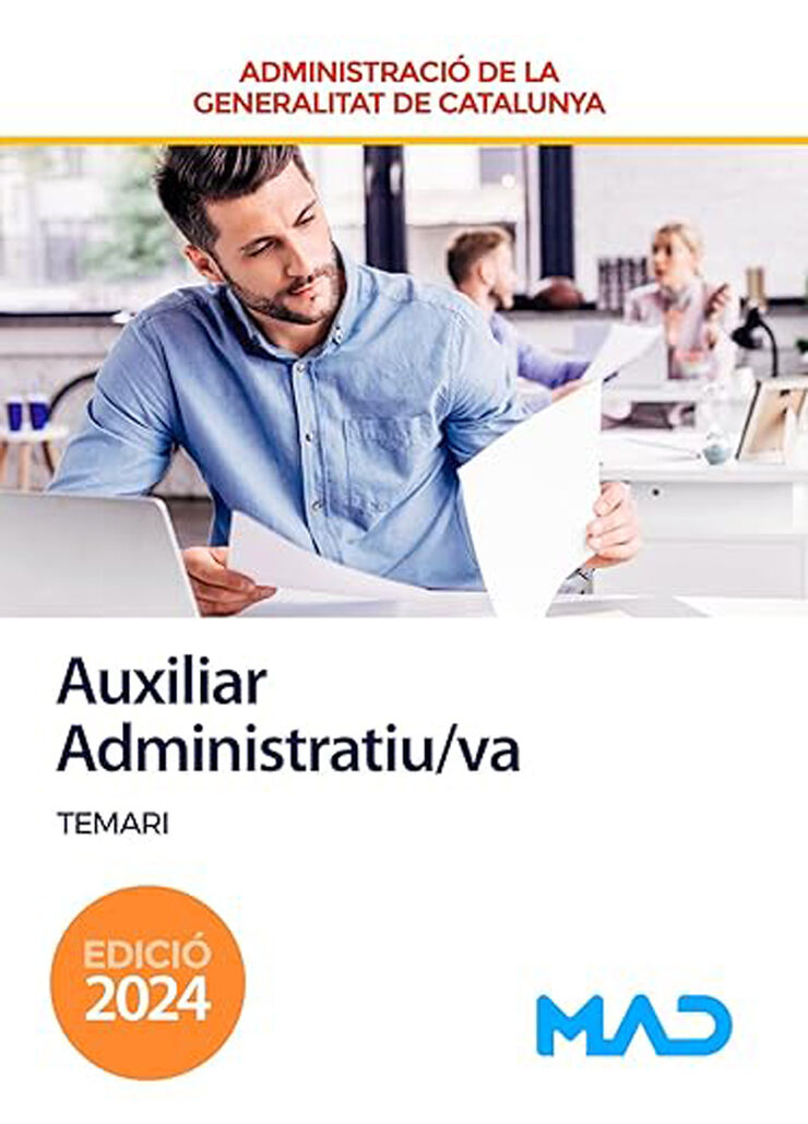 Auxiliar Administratiu/va de la Generalitat de Catalunya. Temari