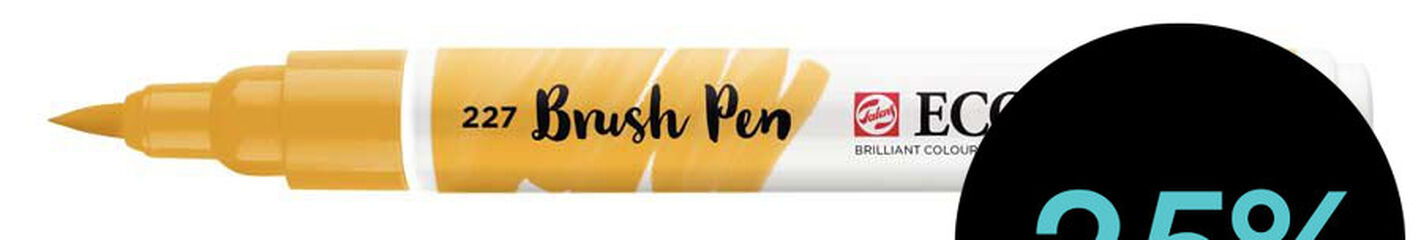 Retolador Ecoline Brush Pen ocre groc 227
