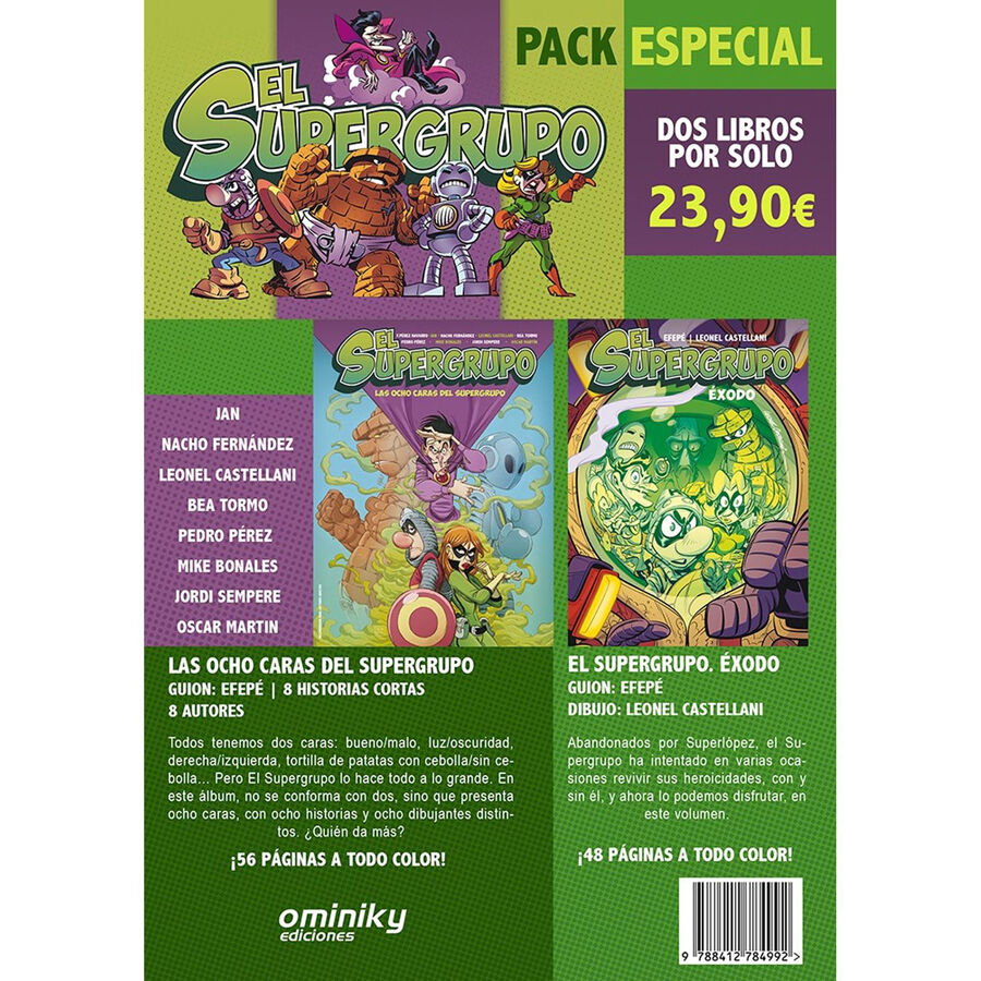 Pack especial El supergrupo