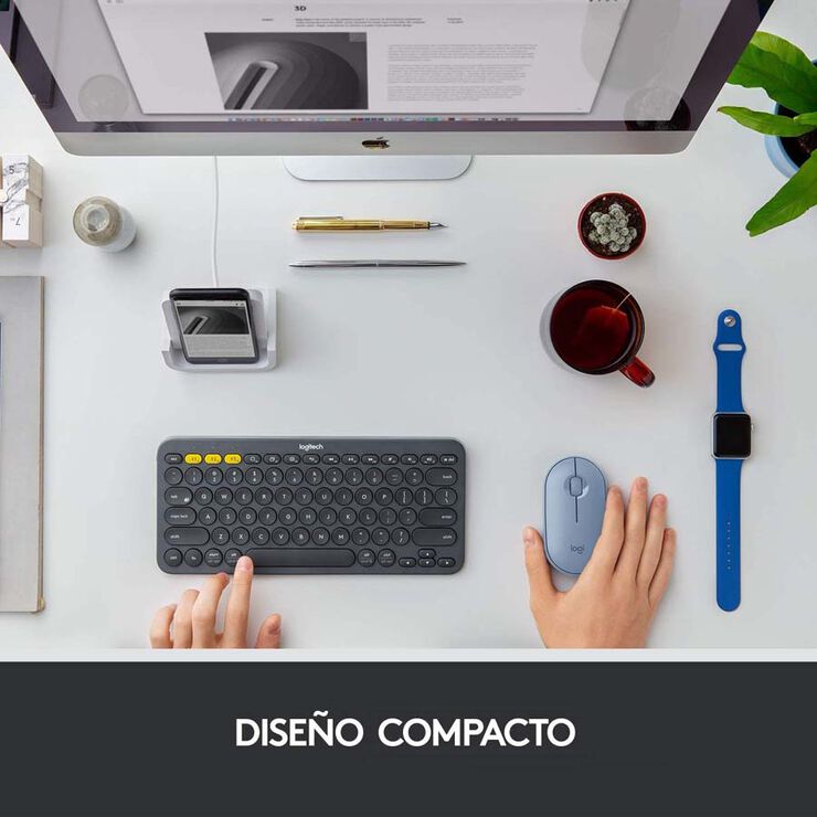 Ratolí Logitech Bluetooth Pebble M350 Blau