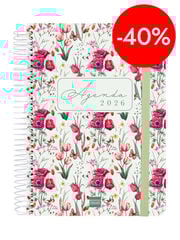 Agenda Finocam Cloe E10 dia/p&agrave;g cas 2026 verd