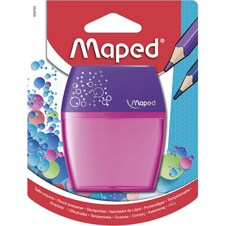 Sacapuntas doble Maped Shaker con dep&oacute;sito