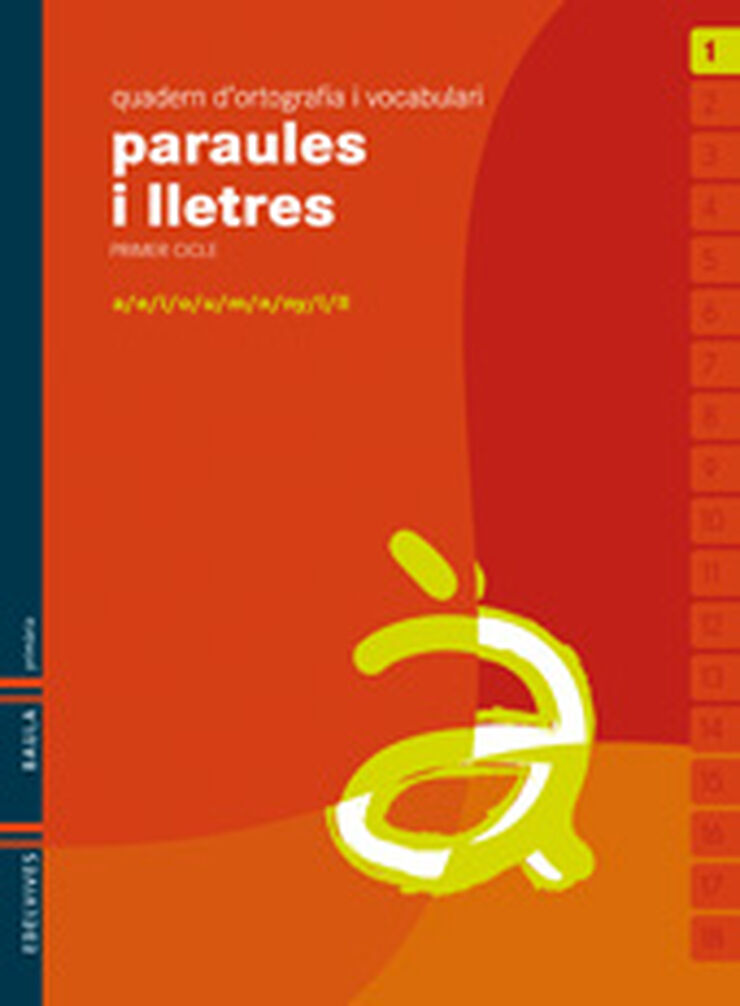 PARAULES I LLETRES 01 Edelvives 9788426374462