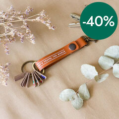 Llavero Miss Wood Vacavaliente marrón