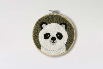 Kit Punch Needle Oso Panda DCM