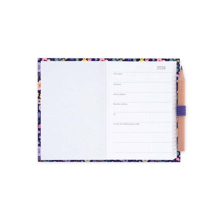 Agenda Legami Mini 2día/pág mult 2026 Flowers