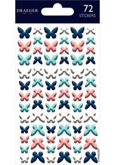 Pegatinas Draeger Mariposas pastel 72u