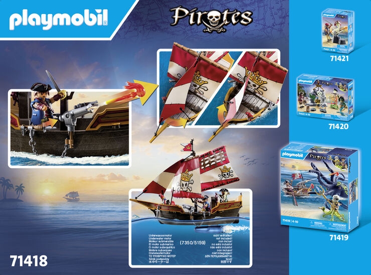 Playmobil Pirates Vaixell Pirata 71418