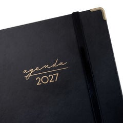 Agenda Finocam Alma Semana Vista Horizontal 2027 Catal&aacute;n Negro