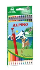 Llapis de colors Alpino esborrable 12 colors