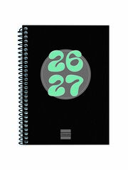 Agenda Escolar Finocam Cool 1/8 Sem/Vista Castellano 2026-27 Negro