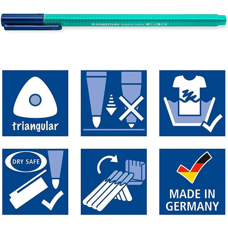Retoladors Staedtler Triplus Pastel 6 colors