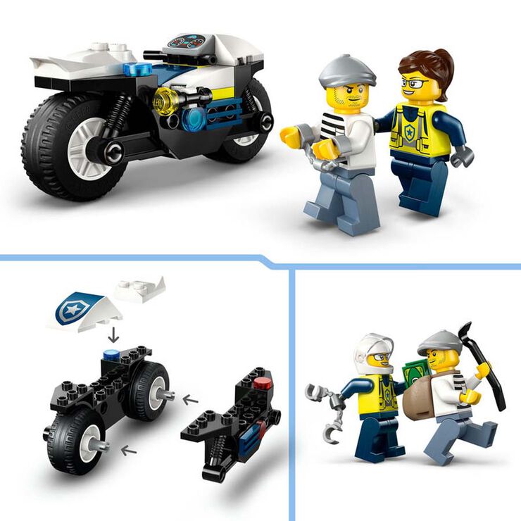 LEGO® City Persecución en Moto de Policía 60455