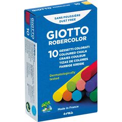 Tiza antipolvo Giotto Robercolor colores 10u