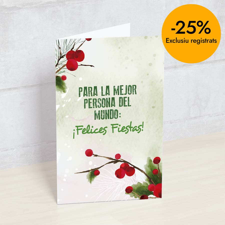 Postal Happymots castellano Mejor Persona