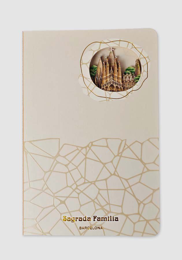 Libreta 3D Gaud&iacute; Sagrada Familia A5