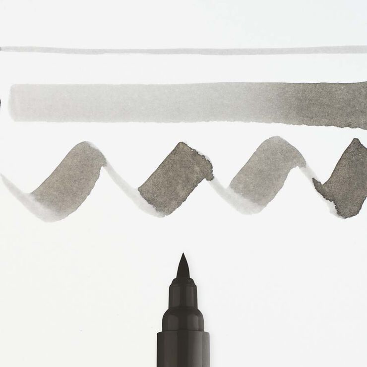 Rotulador Ecoline Brush Pen gris cálido 718