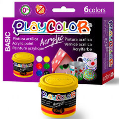 Kit pintura acrílica Basic 40ml 6u.