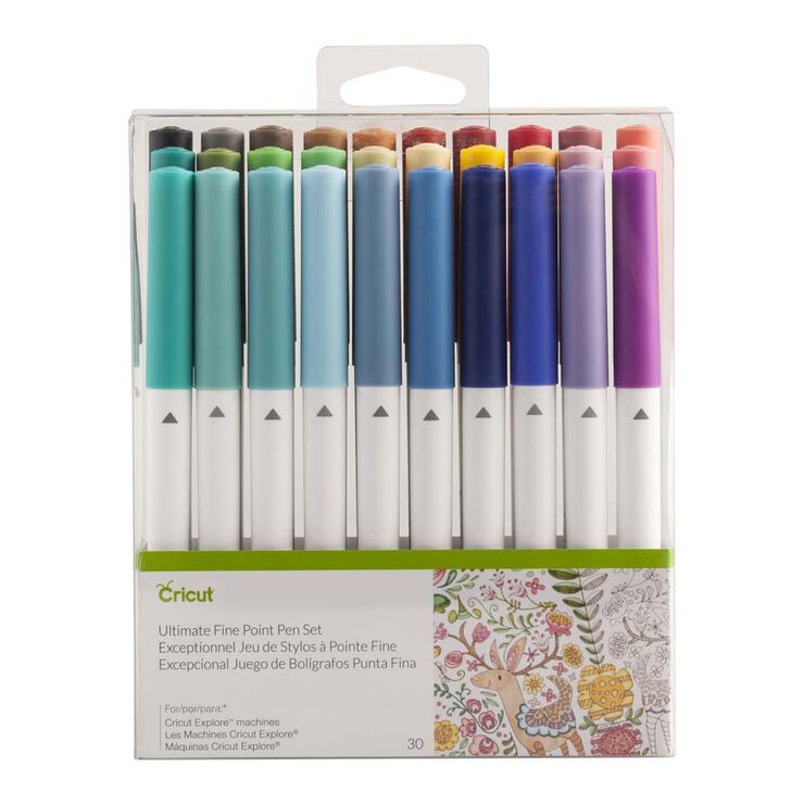 Cricut Explore/Maker Fine Point Pens 0.4 mm 30-pack
