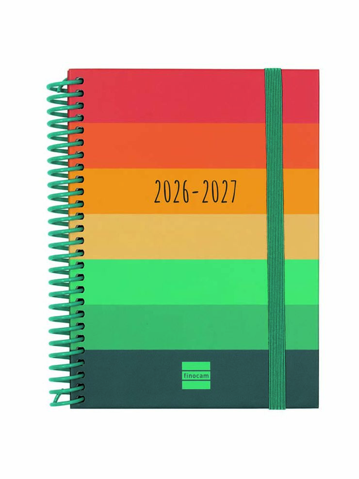 Agenda Escolar Finocam Diva 1/8 Sem/Vista Catal&aacute;n 2026-27 Colors