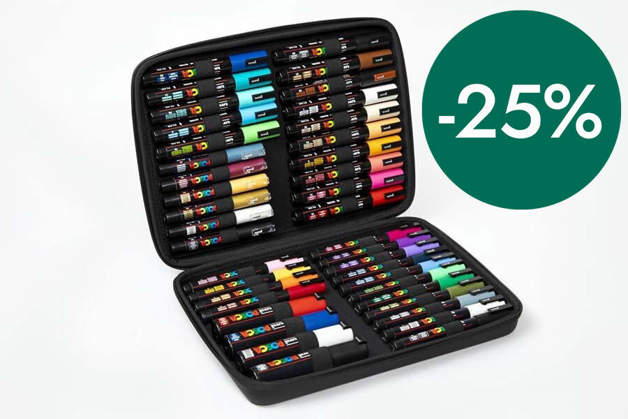 Malet&iacute;n Posca Premium 40 piezas