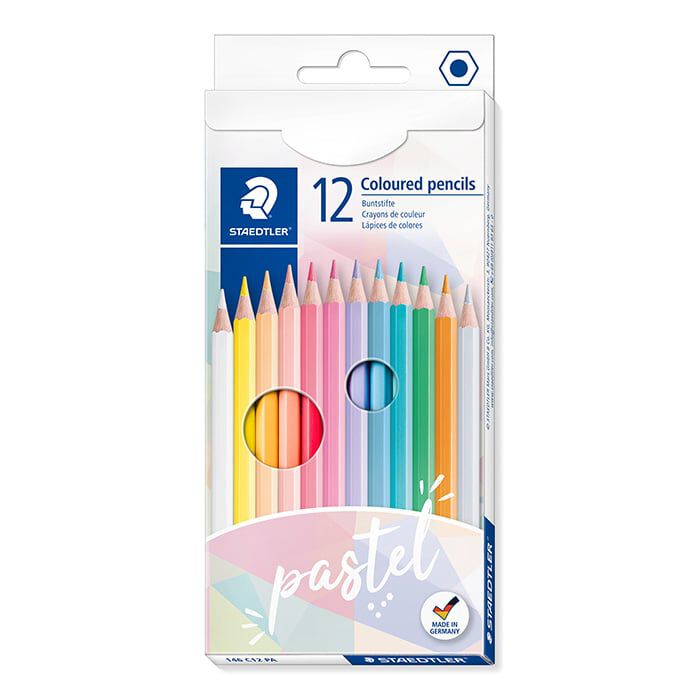 L&aacute;pices de colores Staedtler Pastel 12 colores