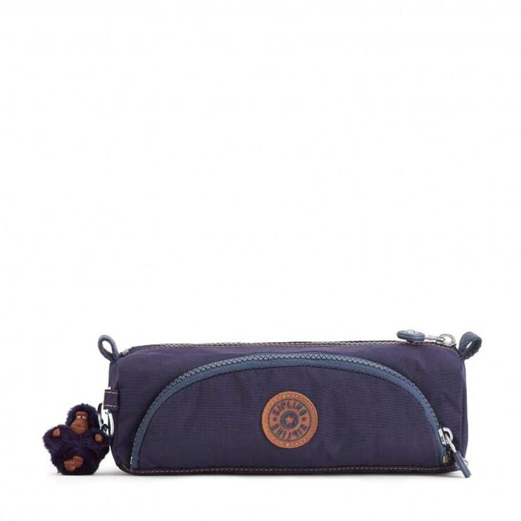 Estuche Kipling Cute Blue Tan Block 2 cremalleras