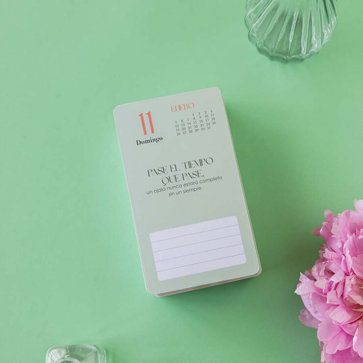 Calendario mesa de tarjetas Defreds 2026 castellano