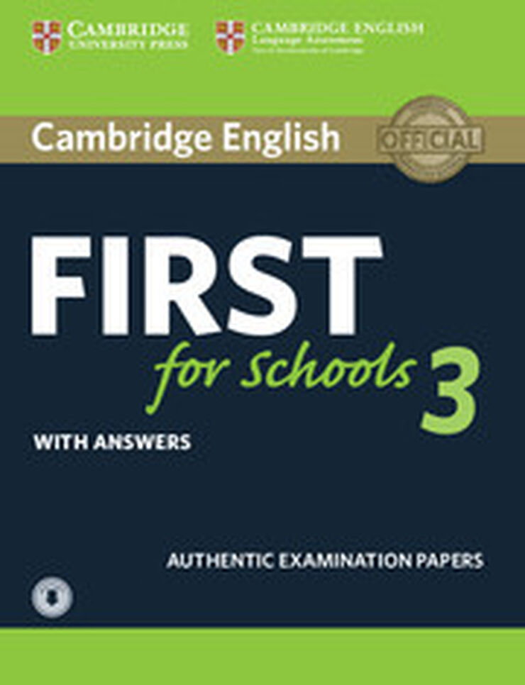 Cambridge English: First for Schools 3 Student S book With Answers & Audio