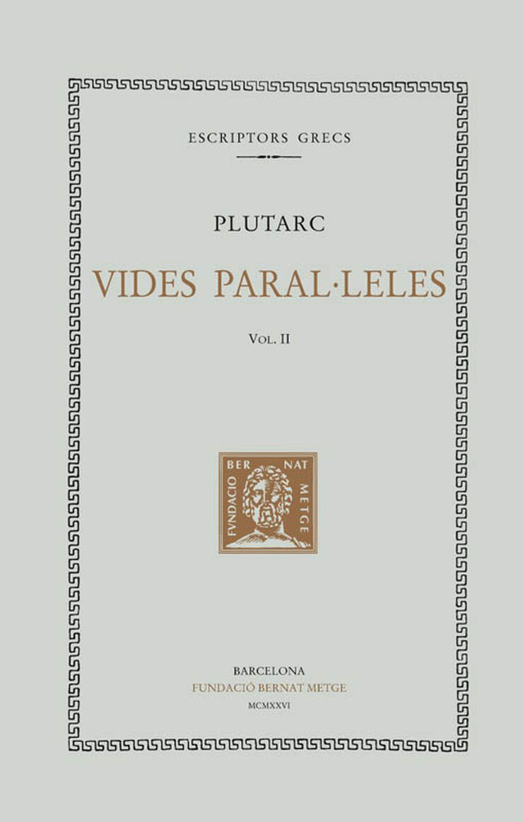 Vides paral·leles, vol. II: Soló i Publícola. Temístocles i Camil